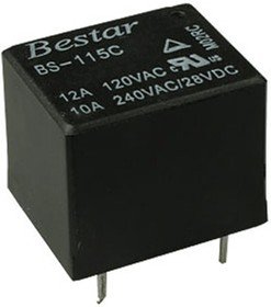 BS-115C-12A-DC12V, Реле 12VDC 1 пер. 10A/240VAC