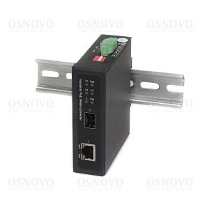 OSNOVO OMC-1000-11BX-I Промышленный компактный медиаконвертер Gigabit Ethernet