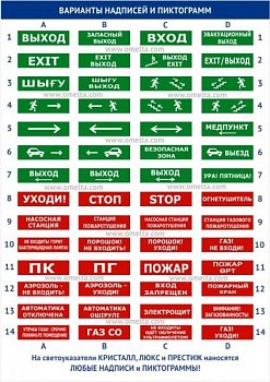 Табло световое Электротехника и автоматика Кристалл-24 "Загазованность"