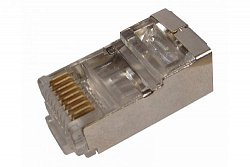 Разъем RJ45/8Р8С под витую пару CAT 5e (экран) (05-1023)