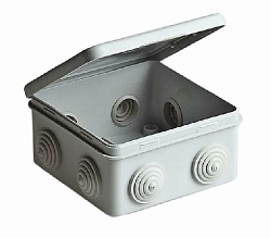 Коробка разветвительная ТУСО 100х100х50 мм 67045 (откидная крышка)