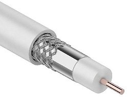 RG-6U, (64%), 75 Ом, 100м., белый  REXANT 01-2201
