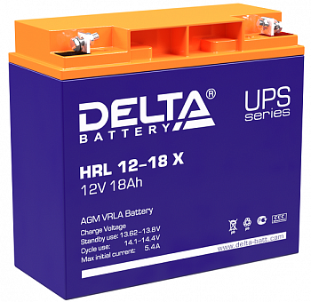 Аккумулятор Delta HRL 12-18 X