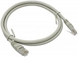 Коммутационный шнур U/UTP категория 5E PVC 0,5 М, серый DR-180005