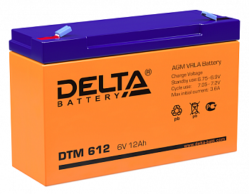 Аккумулятор Delta DTM 612
