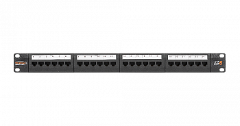 Патч-панель NMC-RP24UE2-1U-BK cat. 6a