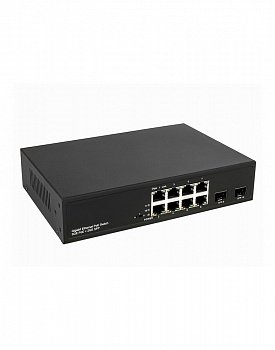 PoE коммутатор Fast Ethern NS-SW-8G2G-P