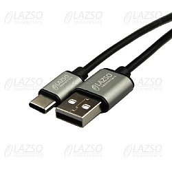 WU-206(1,5m, 3А) Кабель для передачи данных и зарядки USB2.0 (USB type C)
