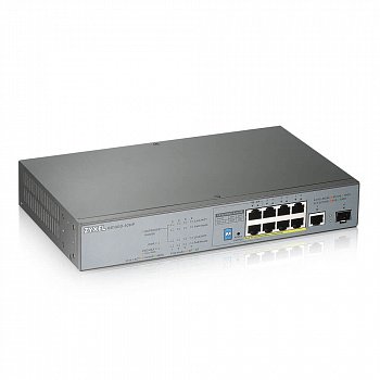 Коммутатор PoE+ для IP-видеокамер Zyxel GS1300-10HP