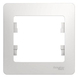 Рамка 1 пост Schneider Electric GLOSSA, белый, GSL000101 